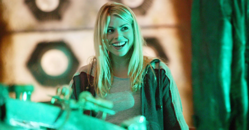 Image from Doctor Who (BBC).
Character: Rose Tyler, portrayed by Billie Piper.
© BBC Studios.